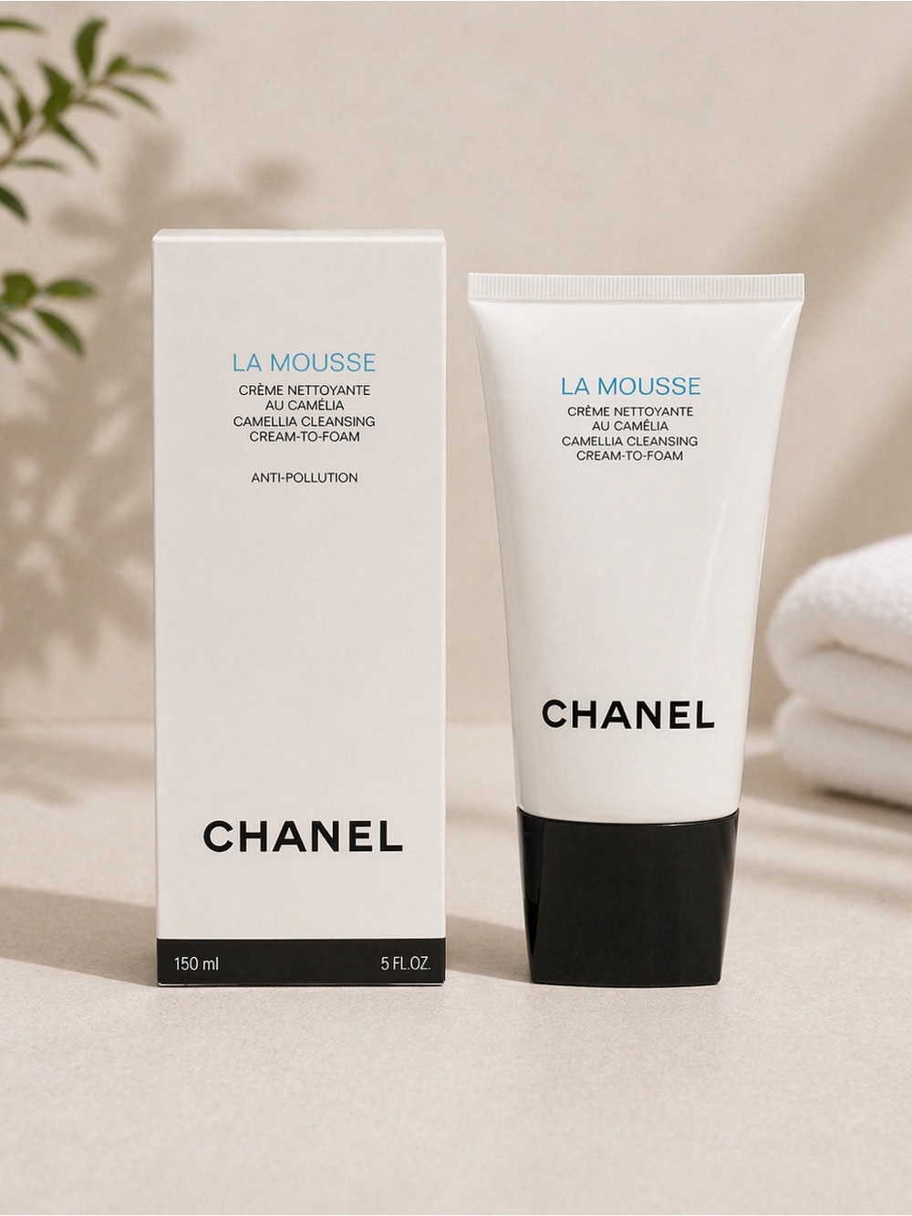 $70 New Chanel LA MOUSSE
Camellia Cleansing Cream-to-Foam